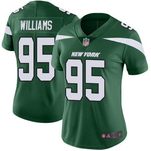 New York Jets Limited Green Women Quinnen Williams Home Jersey NFL Football #95 Vapor Untouchable->women nfl jersey->Women Jersey